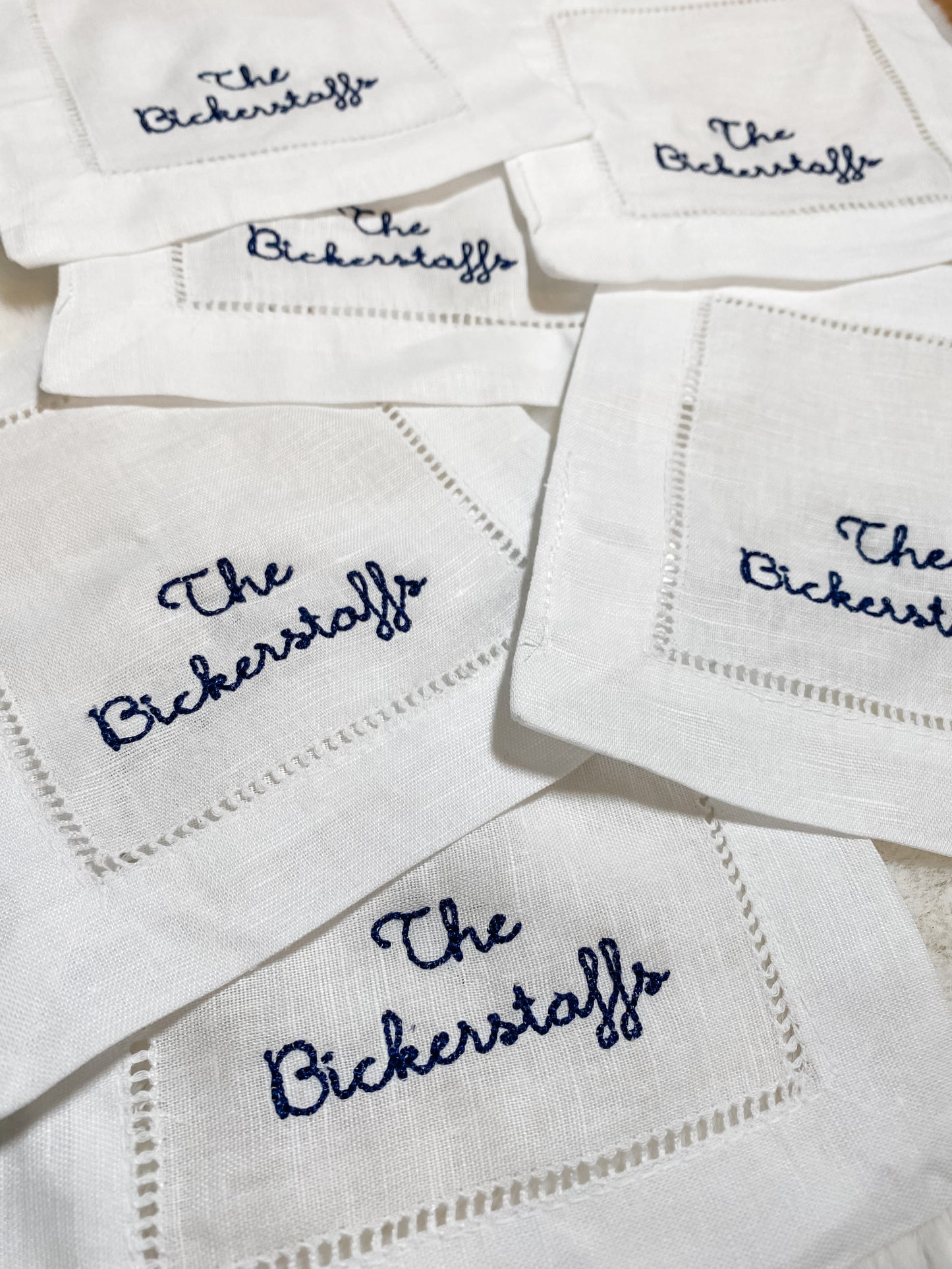 Personalized Cocktail Napkins