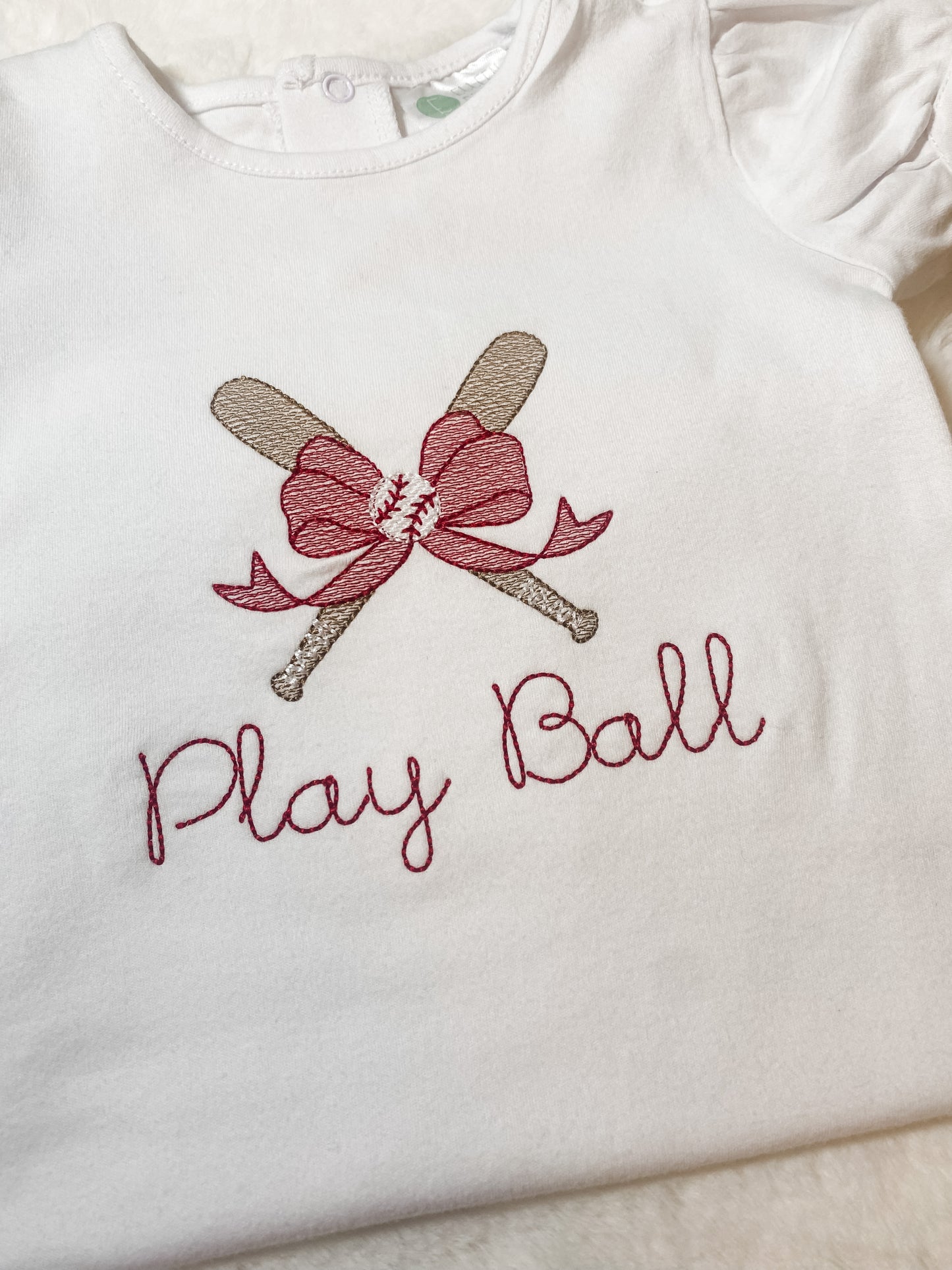 Girly Baseball Bow