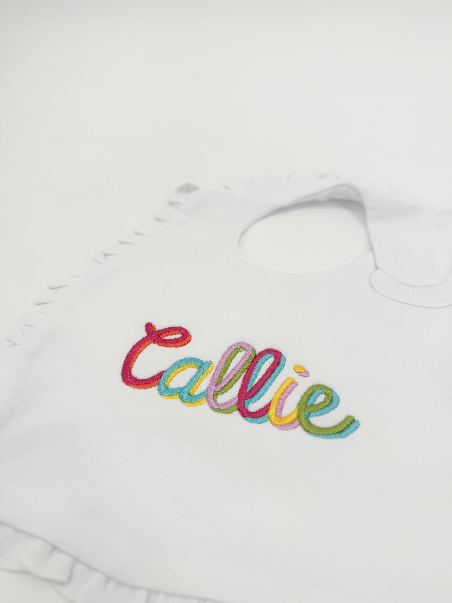 Multicolor Name Bib