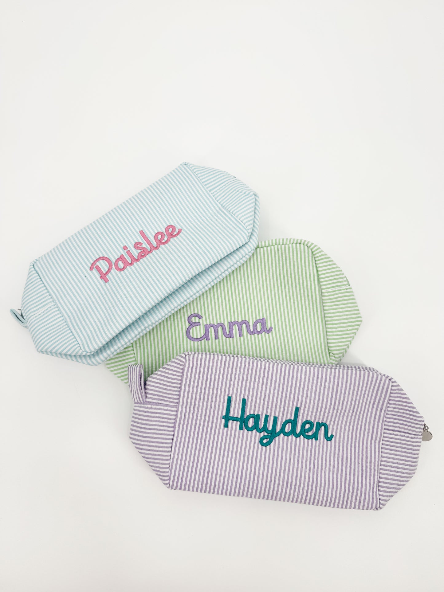 Seersucker "Everything" Bag