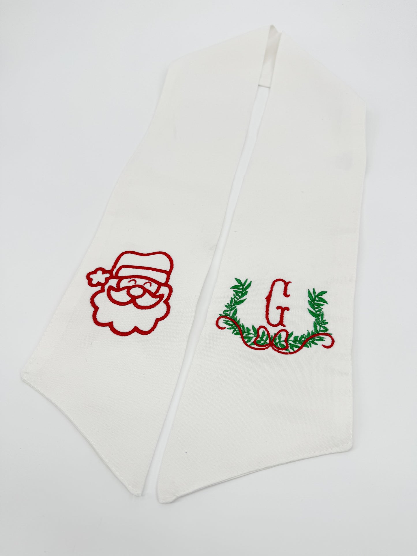 Santa Wreath Sash