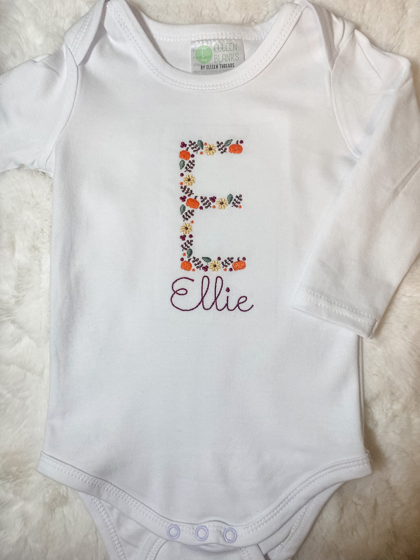 Fall Pumpkin Initials