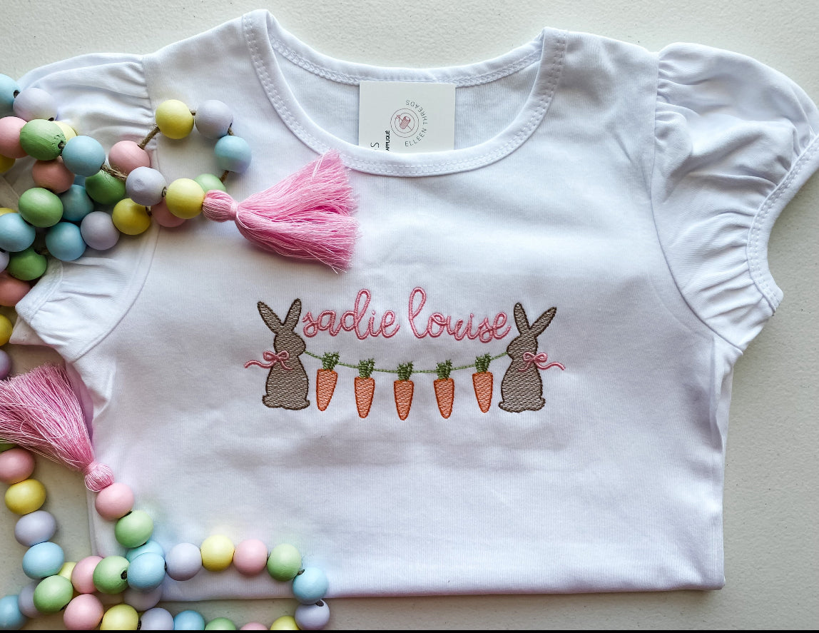 Girls Easter Bunny Carrot String