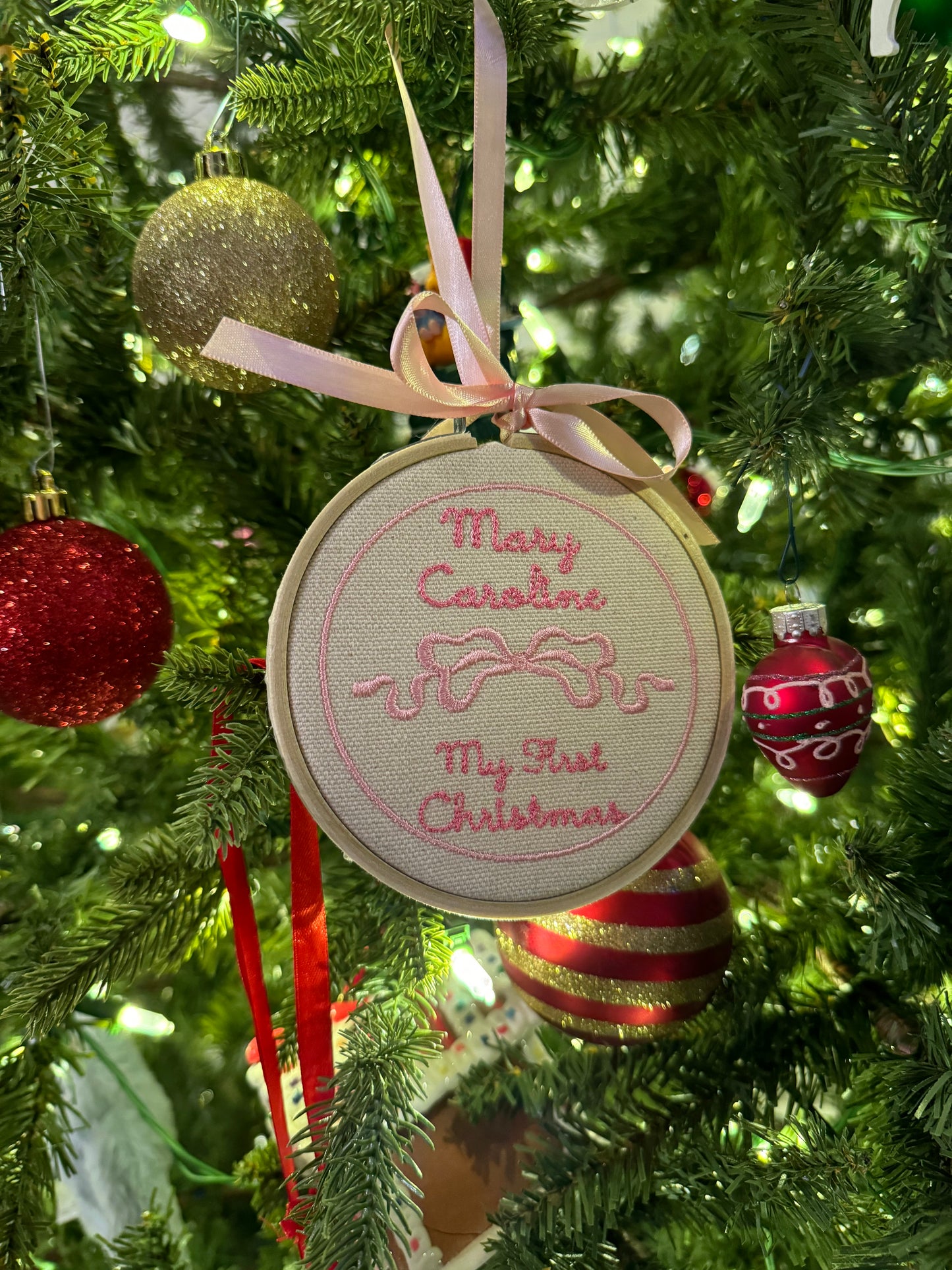 Embroidered Christmas Ornament