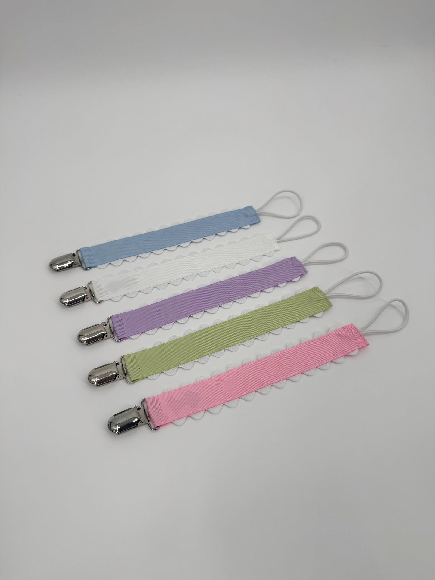 Embroidered Paci Clip - Mini Flower Buds