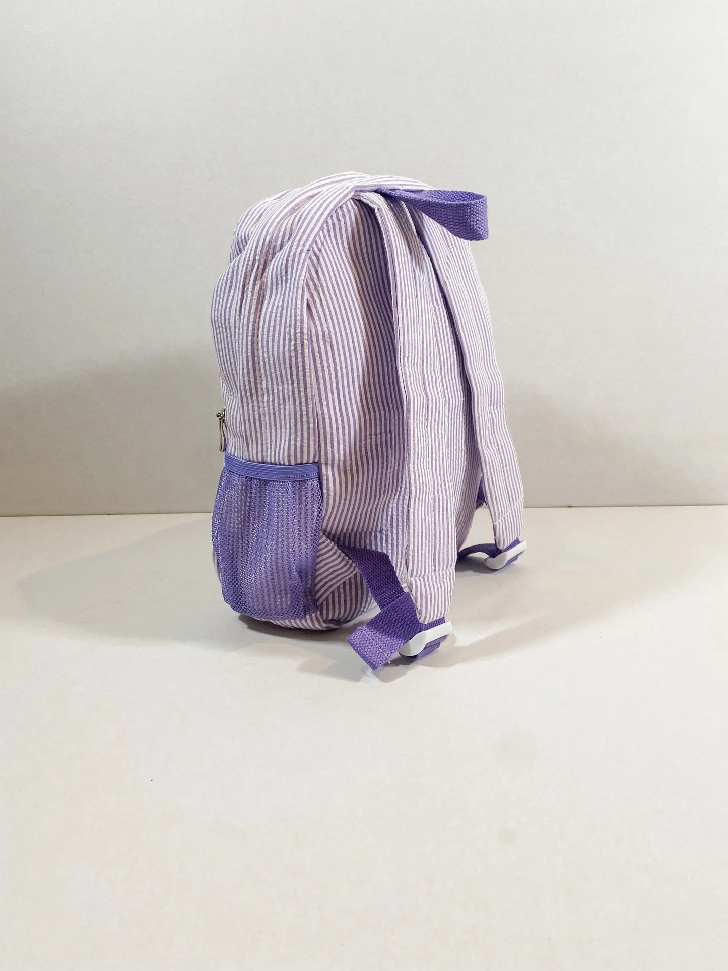 Applique Seersucker Backpack