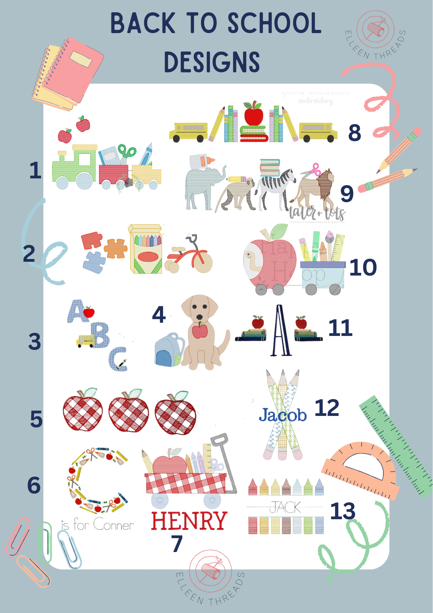 Back to School Designs