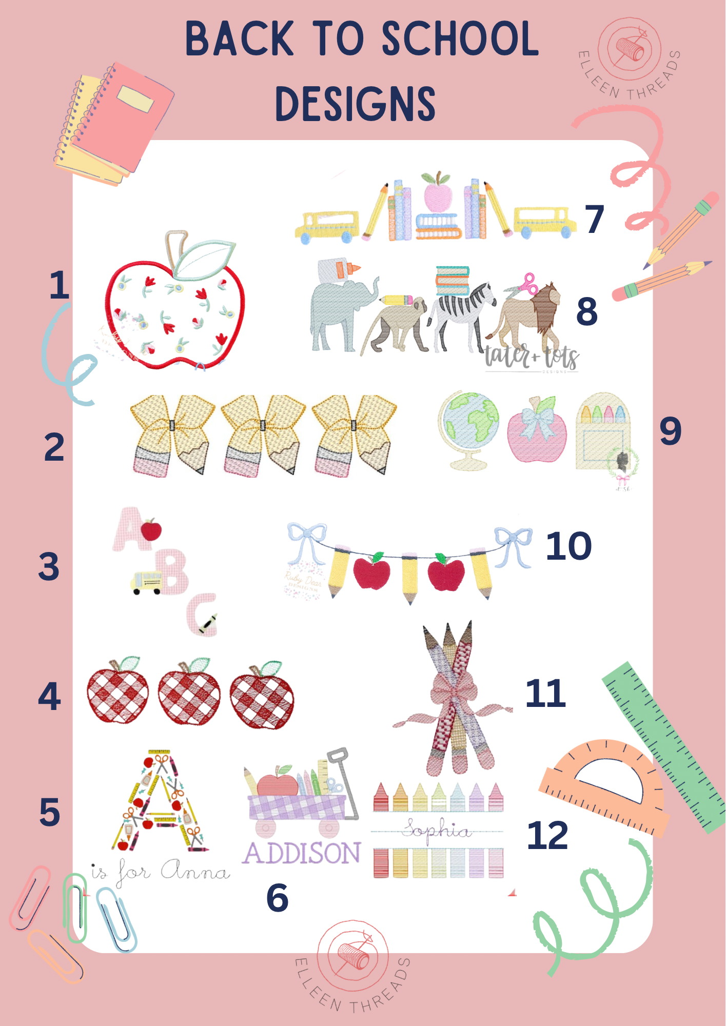 Back to School Designs