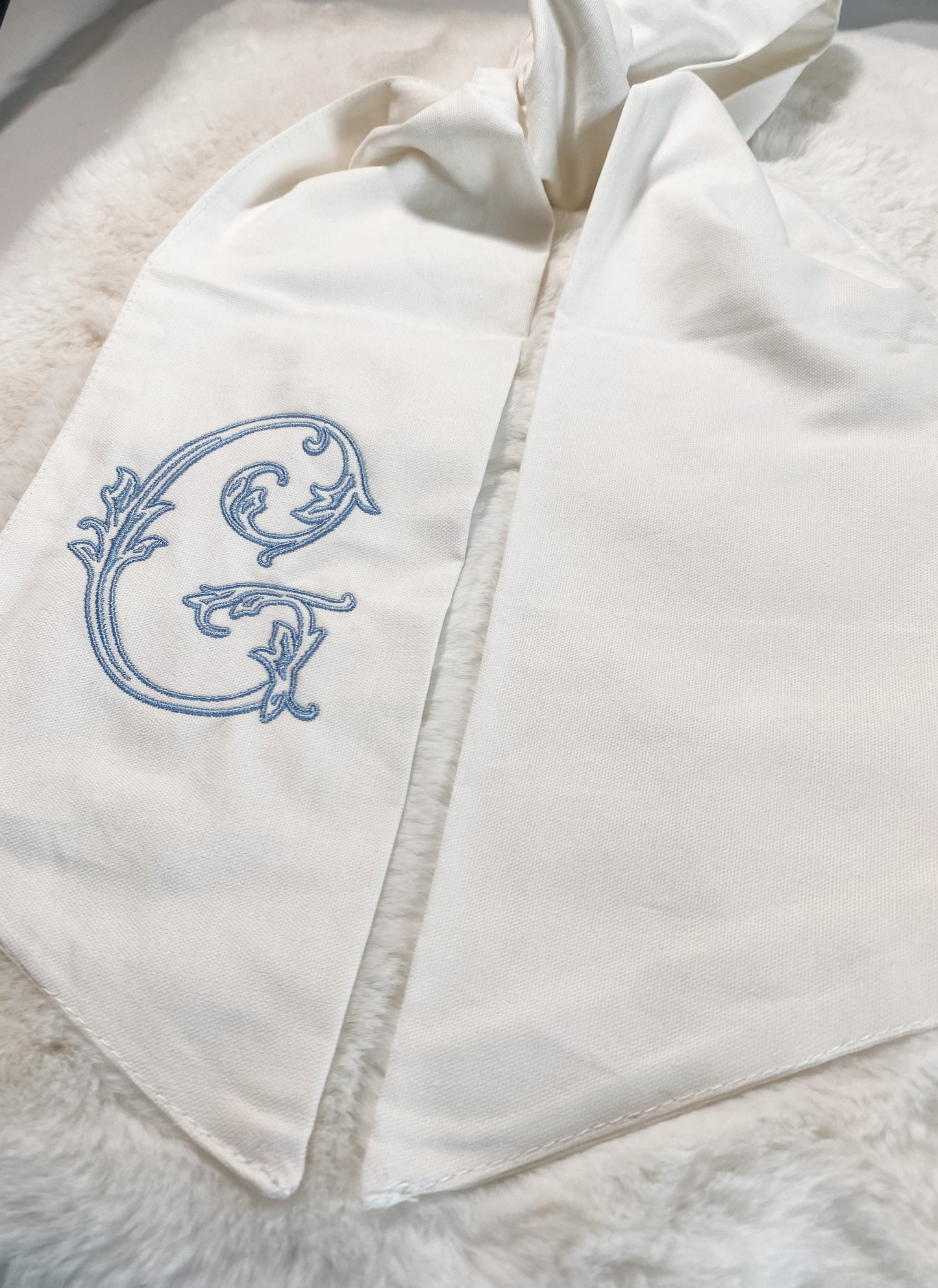 Wreath Sash - Single Side Initial Embroidered