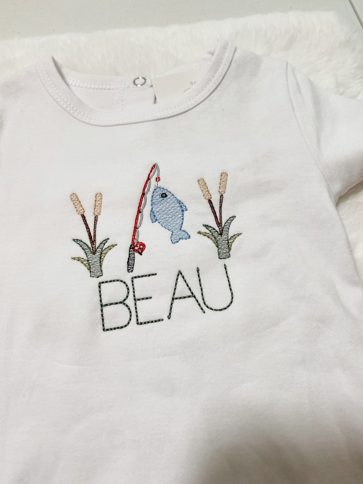 Boys Fishing Cattails