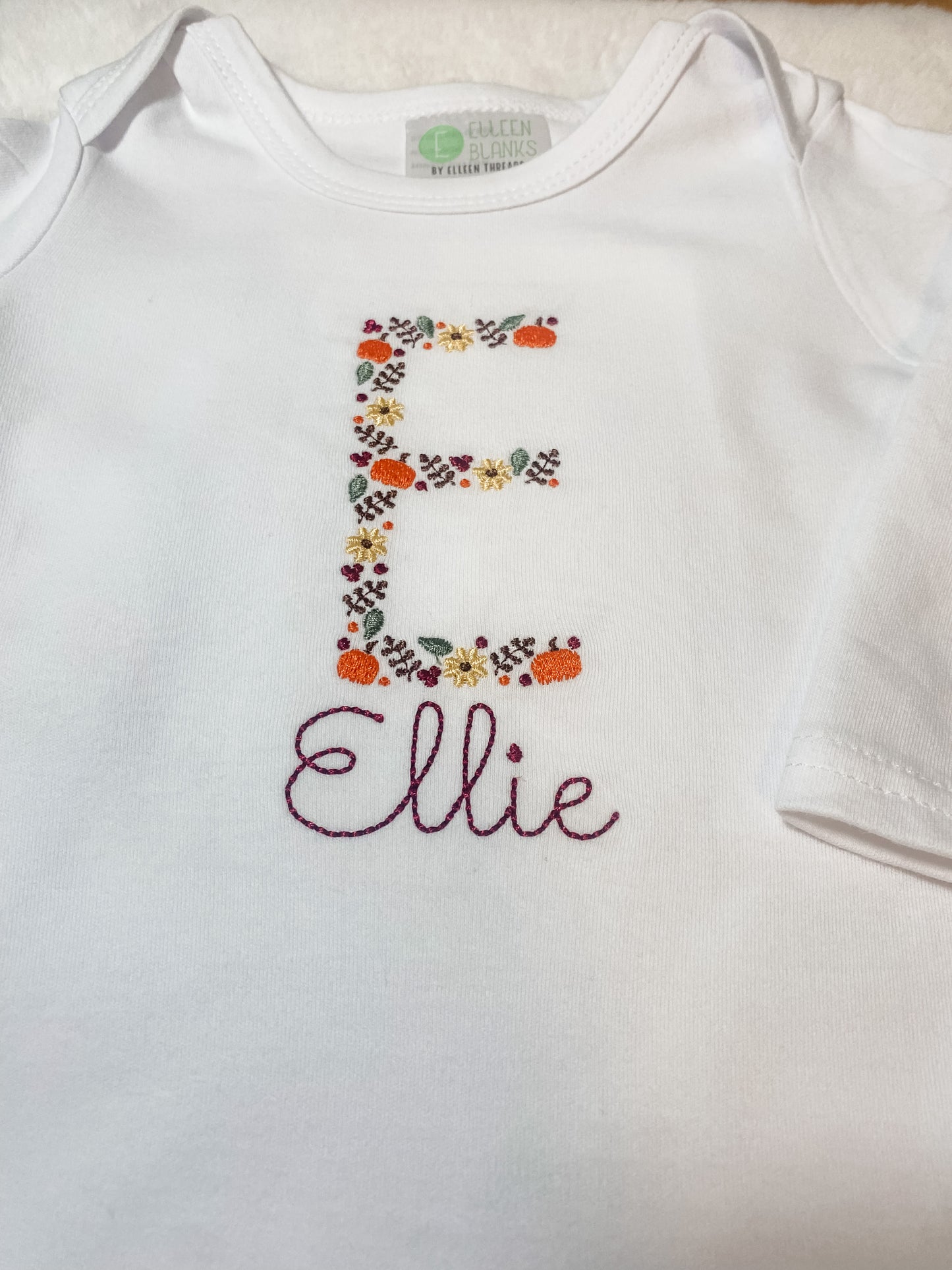 Fall Pumpkin Initials