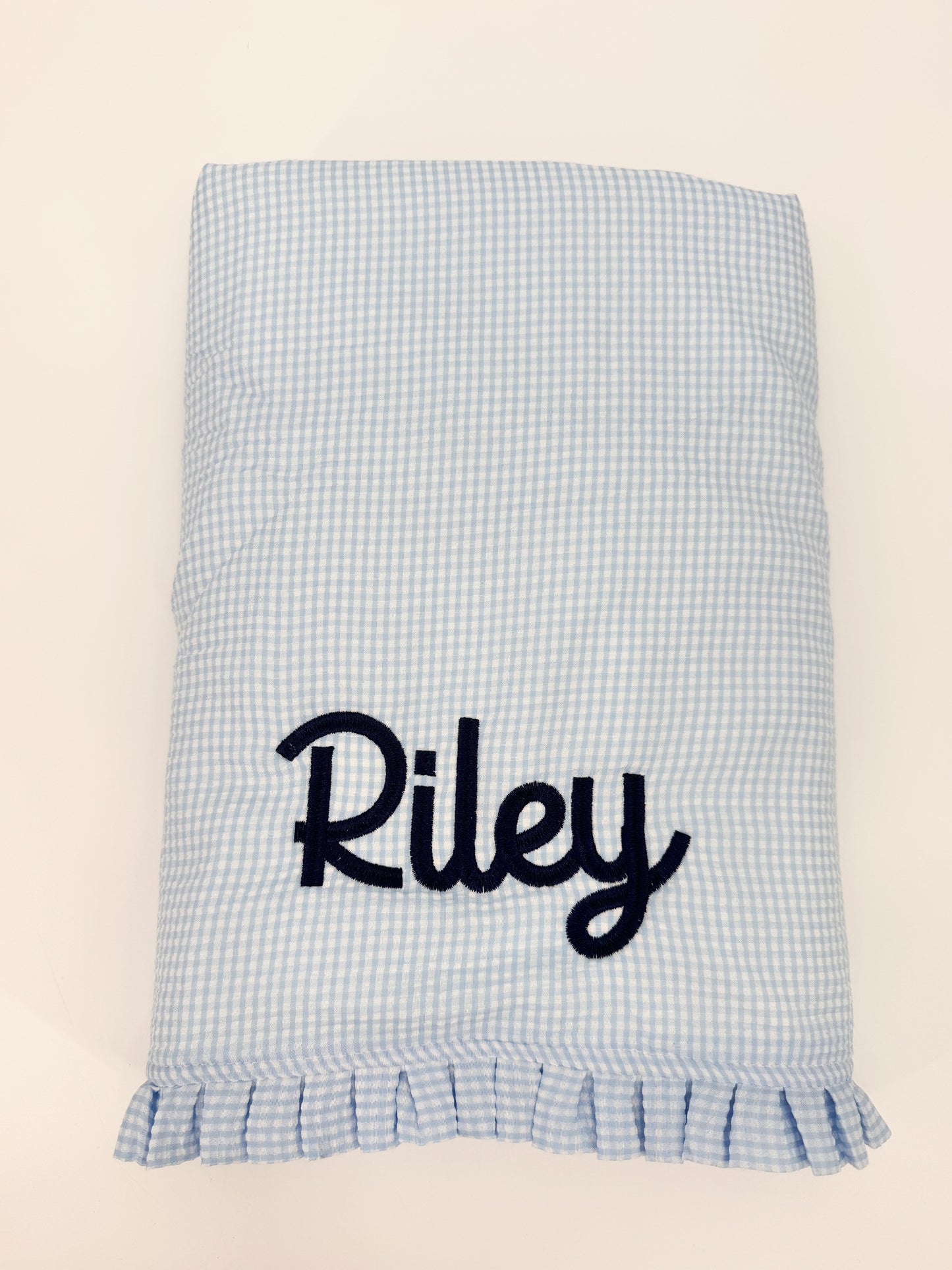 Seersucker Ruffle Towel