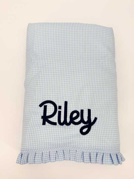 Seersucker Ruffle Towel
