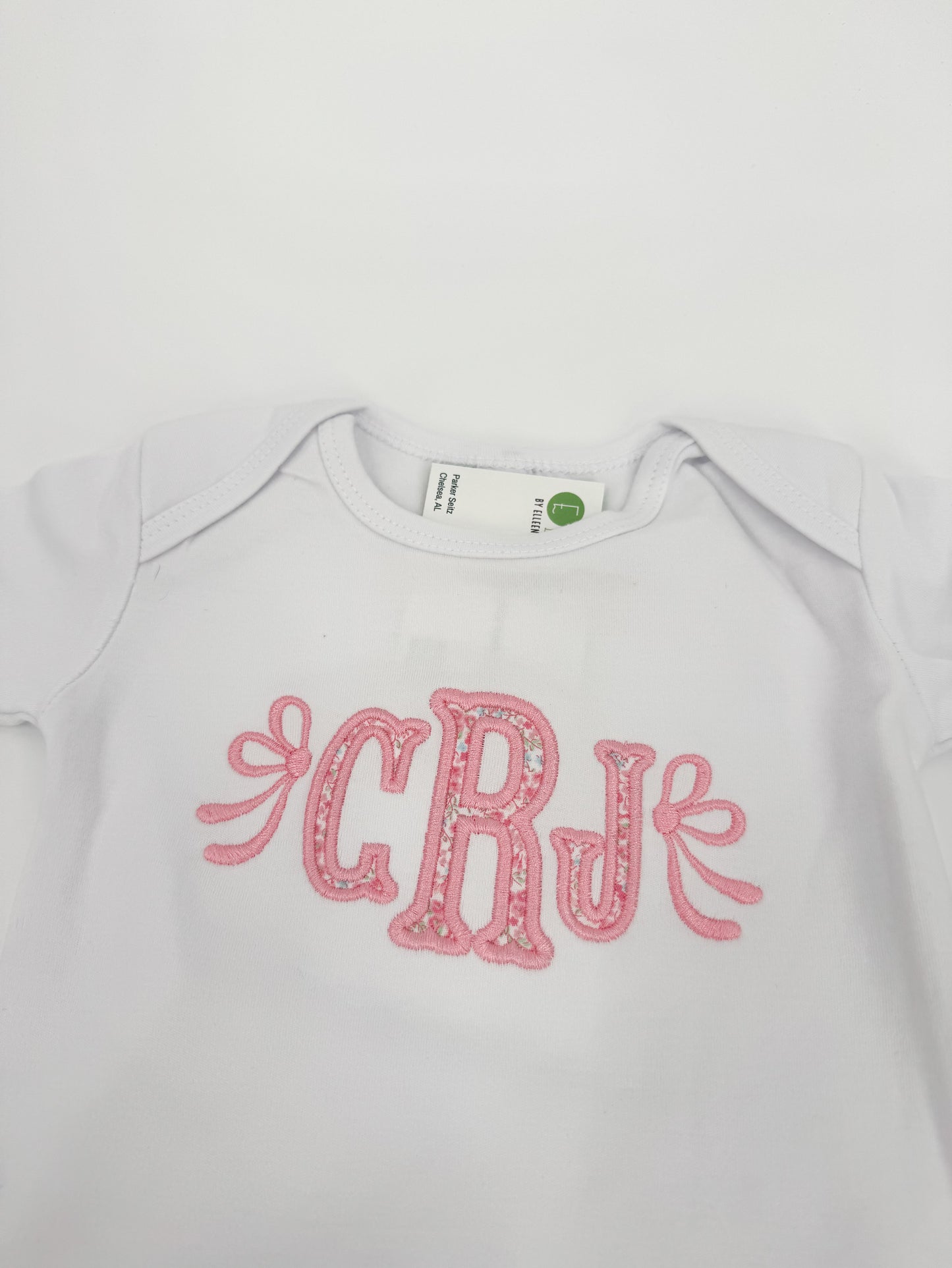Bow Monogram Appliqué