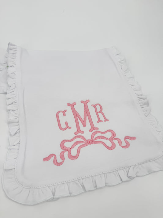 Vintage Bow Burp Cloth