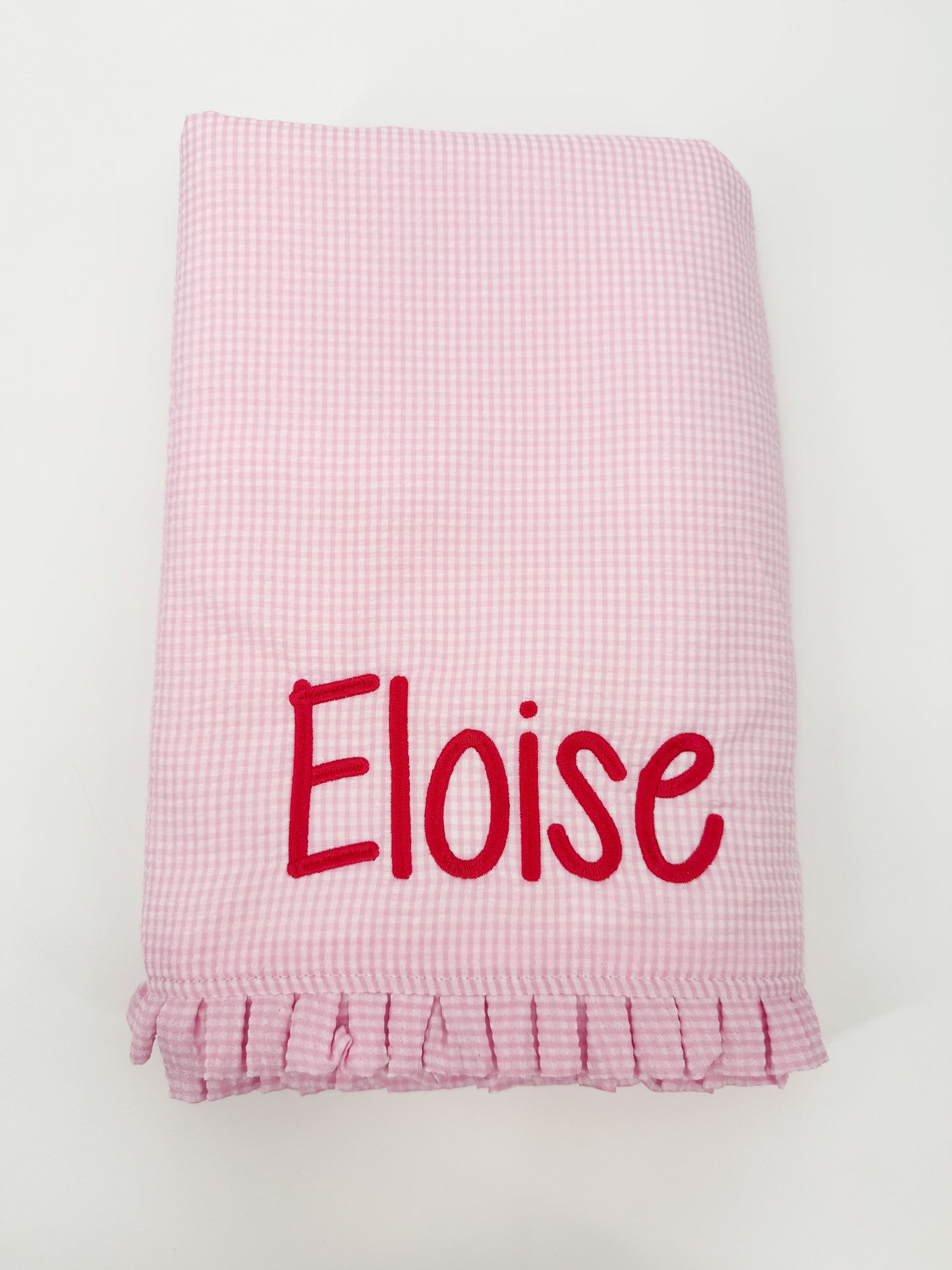 Seersucker Ruffle Towel