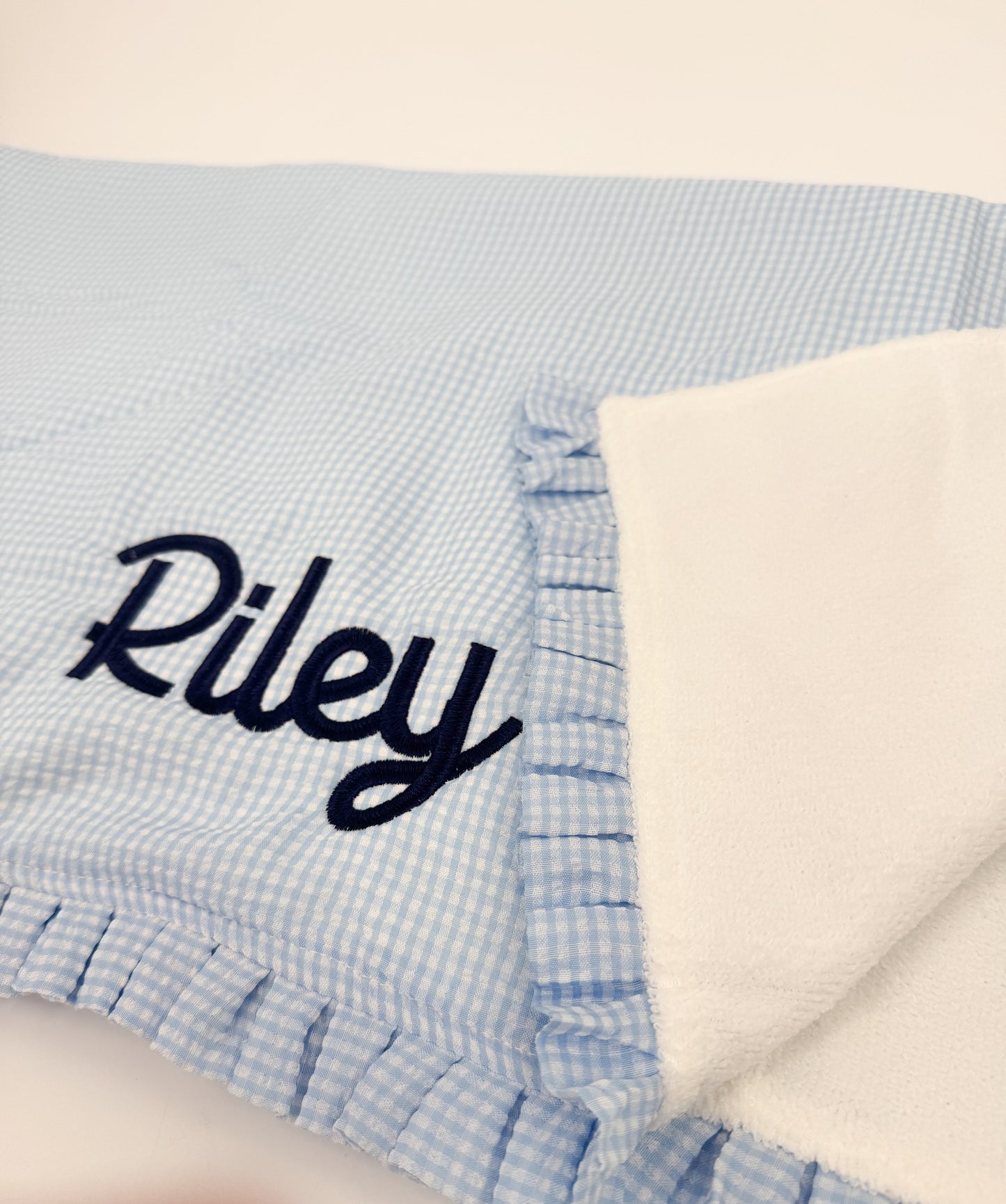 Seersucker Ruffle Towel
