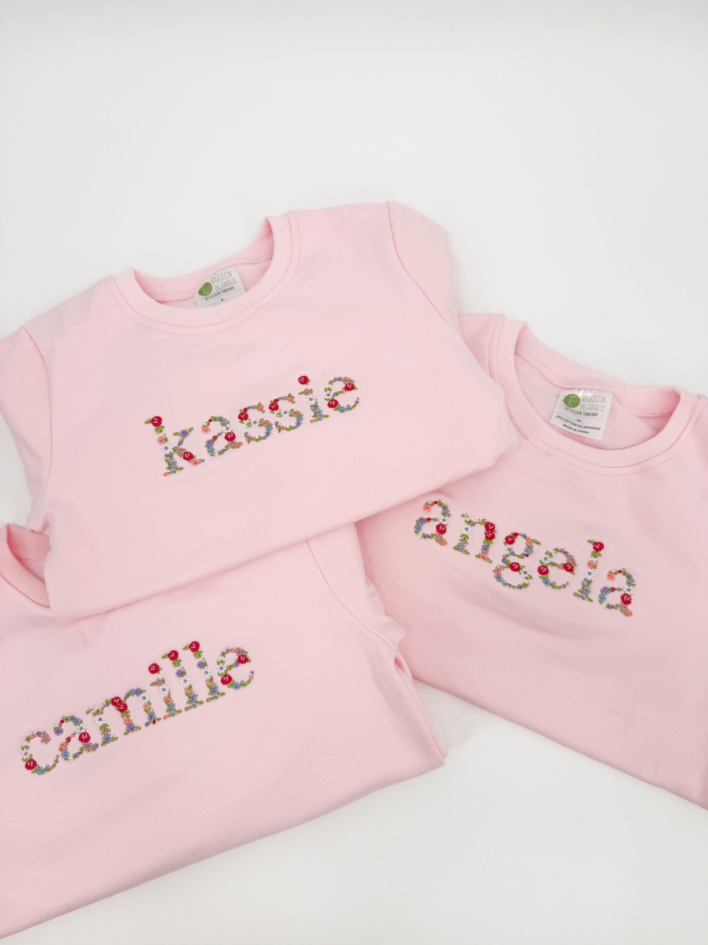 Floral Name Sweatshirt