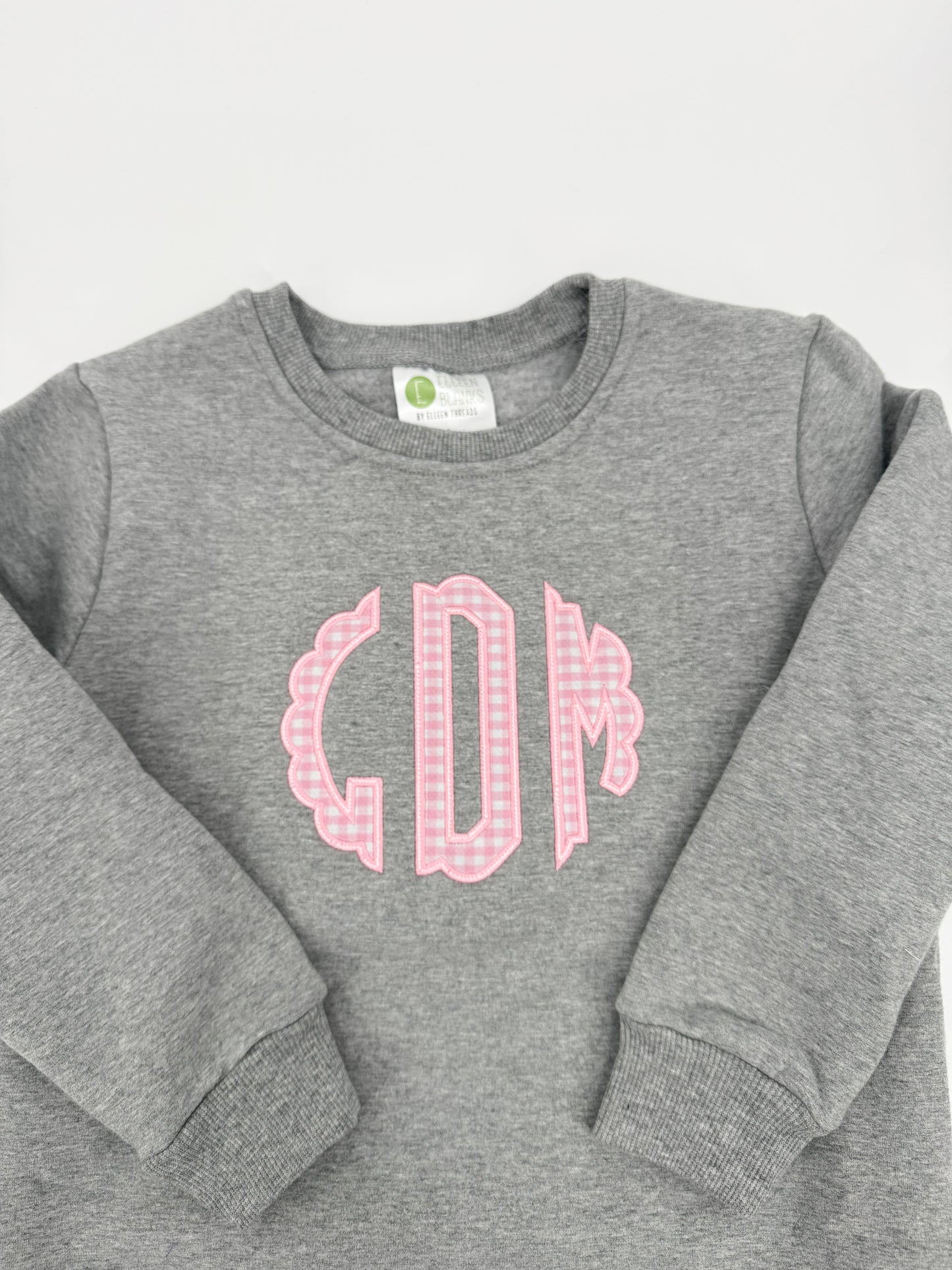 Scallop Monogram Appliqué Sweatshirt