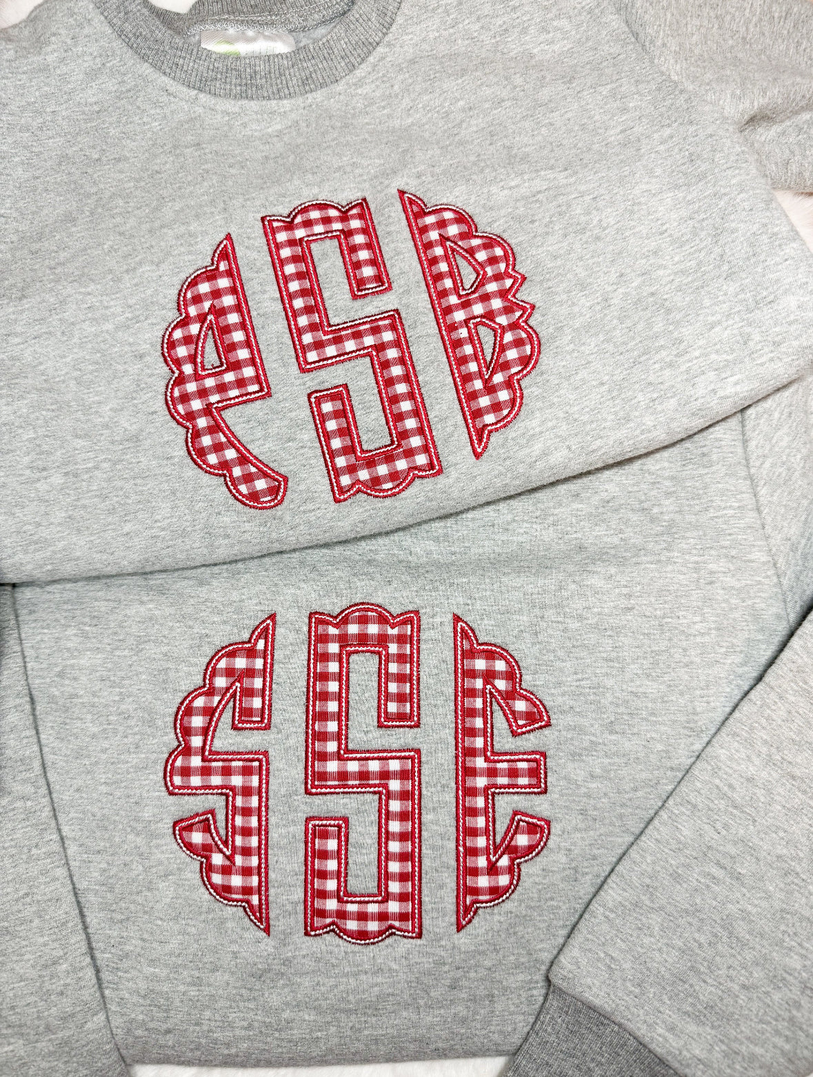 Scallop Monogram Appliqué Sweatshirt